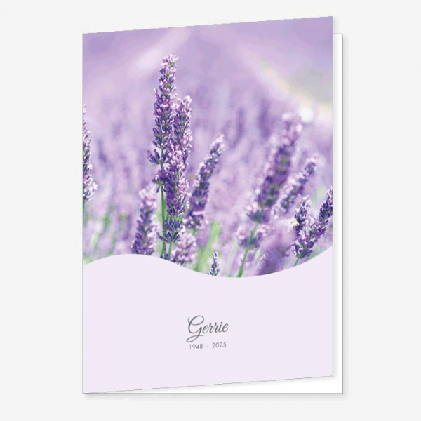 Rouwkaart Lavendel